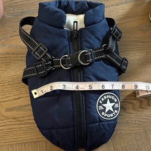 Small dog harness jacket combo